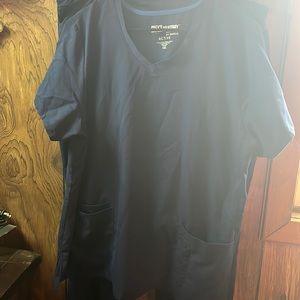 Greys Anatomy by Barco Active Dark Blue Scrub set 3XL petite drawstring bottoms